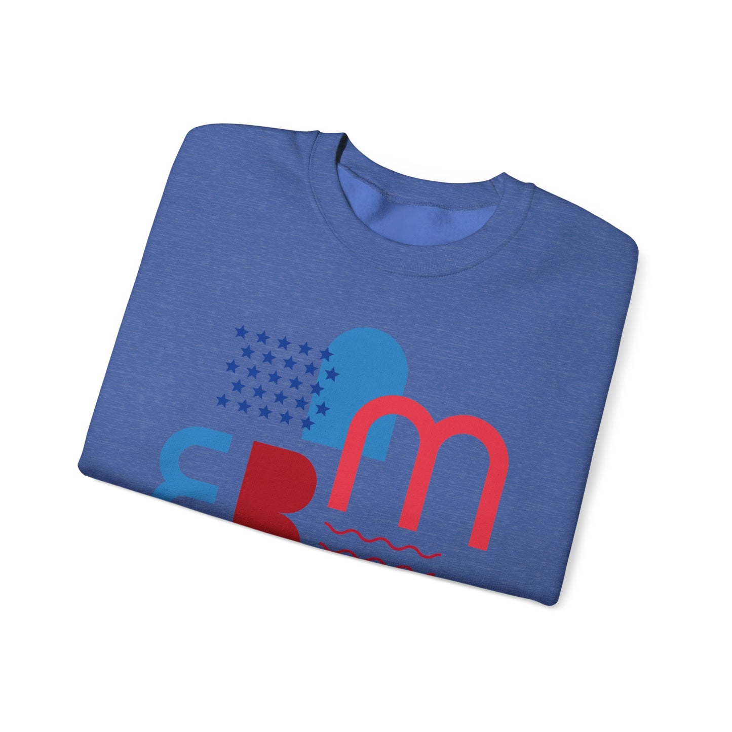 Patriotic Abstract Crewneck Sweatshirt - Cozy Unisex Fashion, Everyday Wear, Gift, Casual Style, Winter Essential